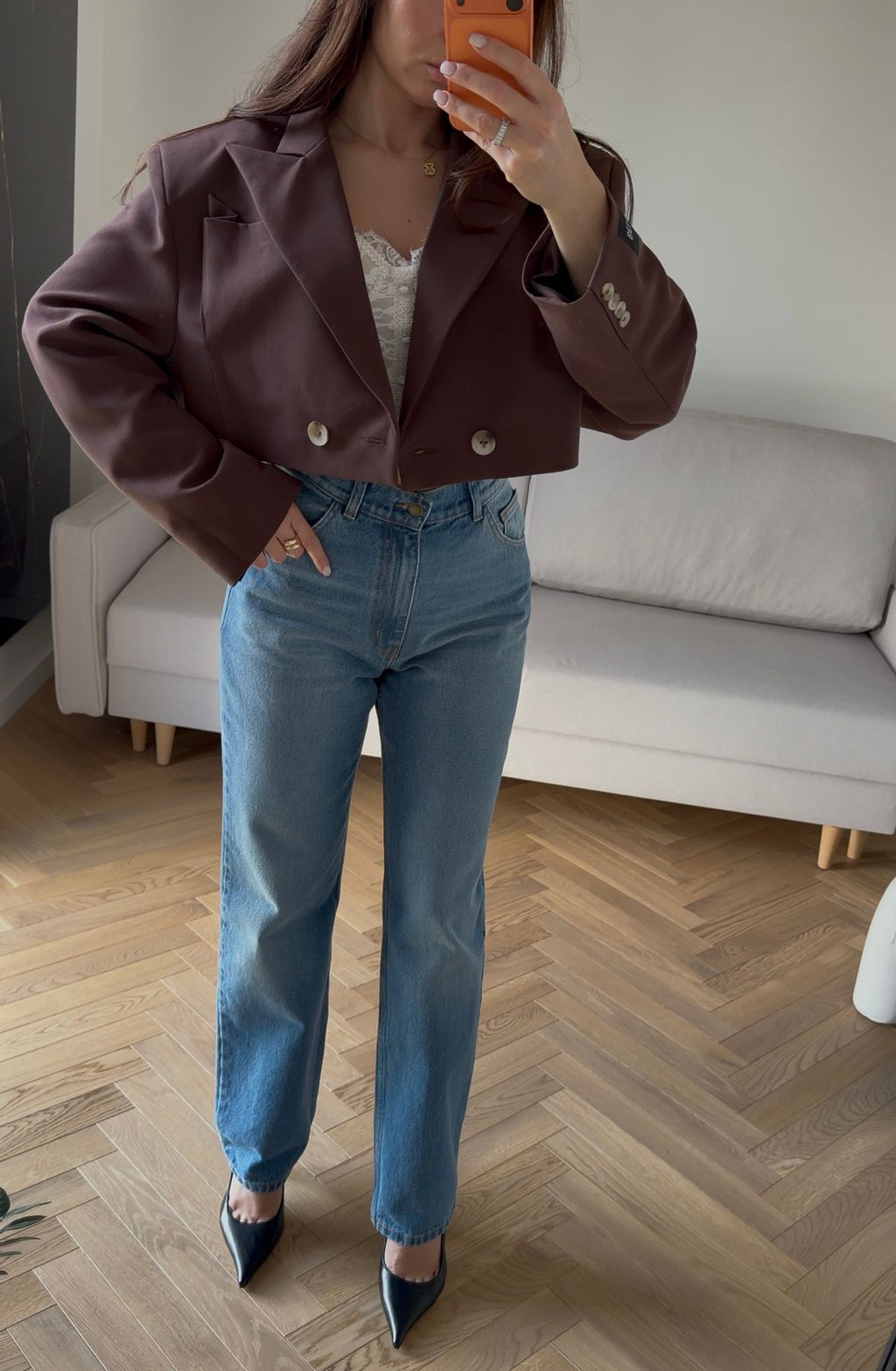 MARYNARKA BELLUCI VOGUE CZEKOLADA