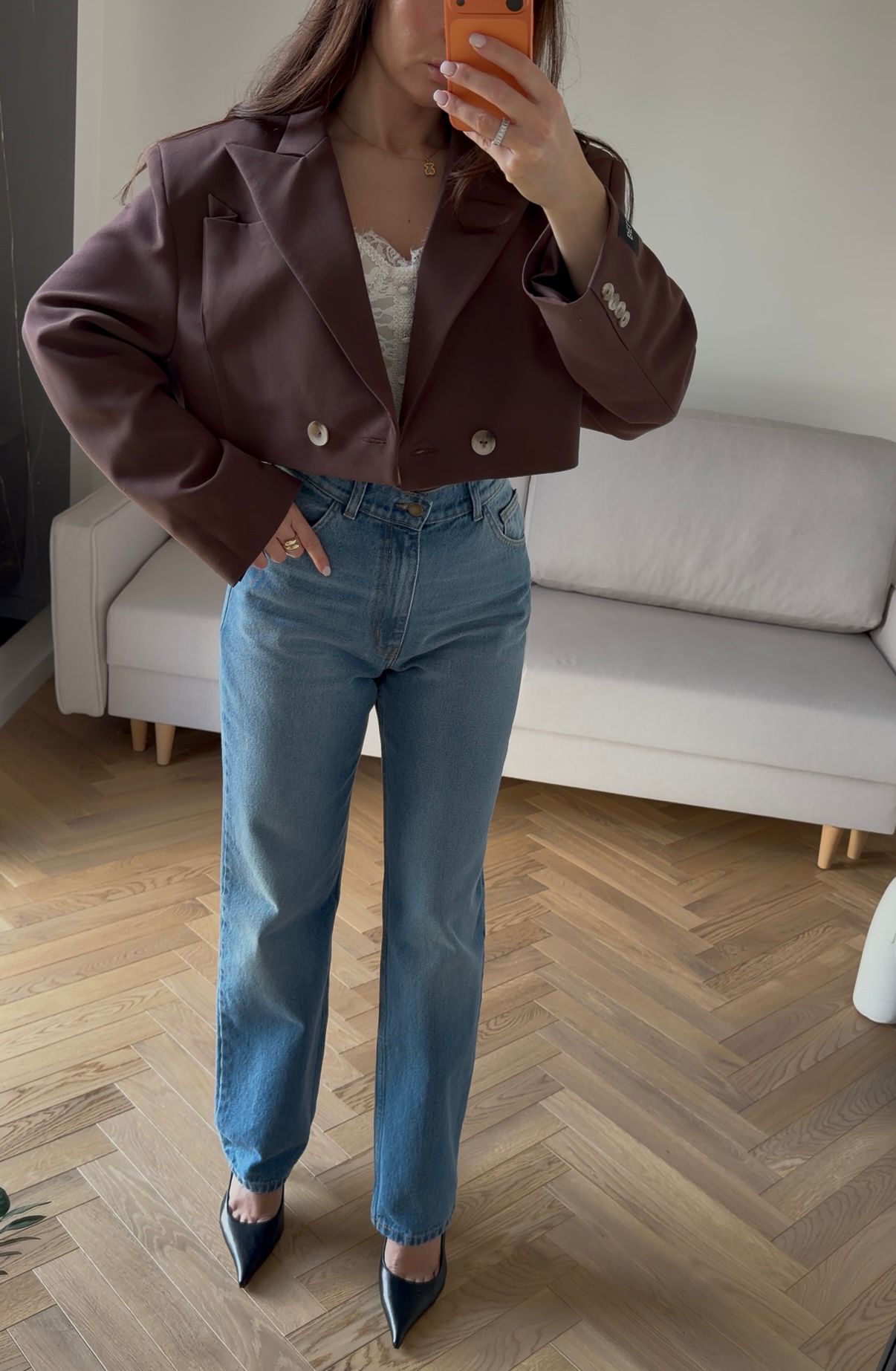 MARYNARKA BELLUCI VOGUE CZEKOLADA