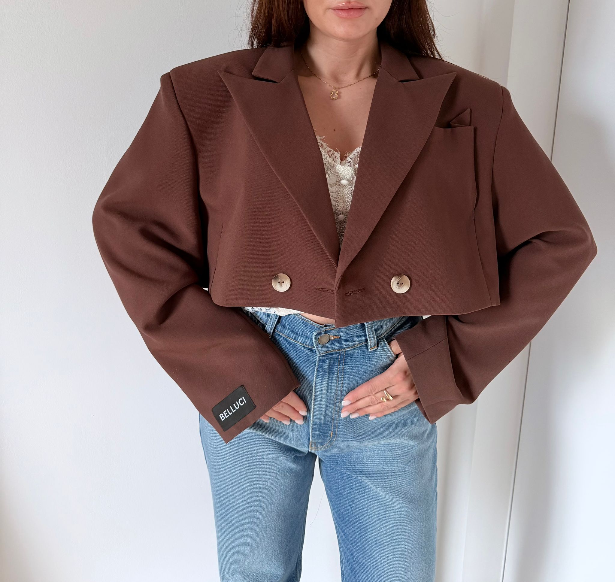 MARYNARKA BELLUCI VOGUE CZEKOLADA